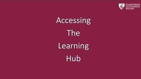 Accessing the Learning HUb